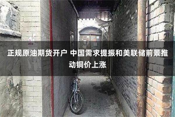 正规原油期货开户 中国需求提振和美联储前景推动铜价上涨
