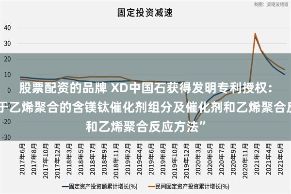 股票配资的品牌 XD中国石获得发明专利授权：“一种用于乙烯聚合的含镁钛催化剂组分及催化剂和乙烯聚合反应方法”