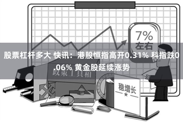 股票杠杆多大 快讯：港股恒指高开0.31% 科指跌0.06% 黄金股延续涨势