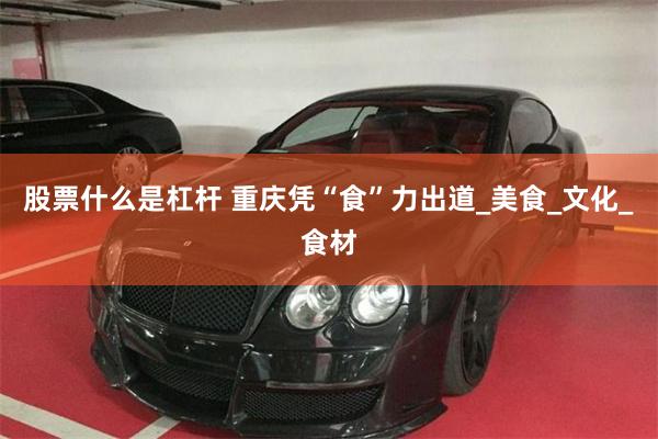 股票什么是杠杆 重庆凭“食”力出道_美食_文化_食材