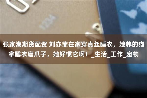 张家港期货配资 刘亦菲在家穿真丝睡衣，她养的猫拿睡衣磨爪子，她好惯它啊！_生活_工作_宠物